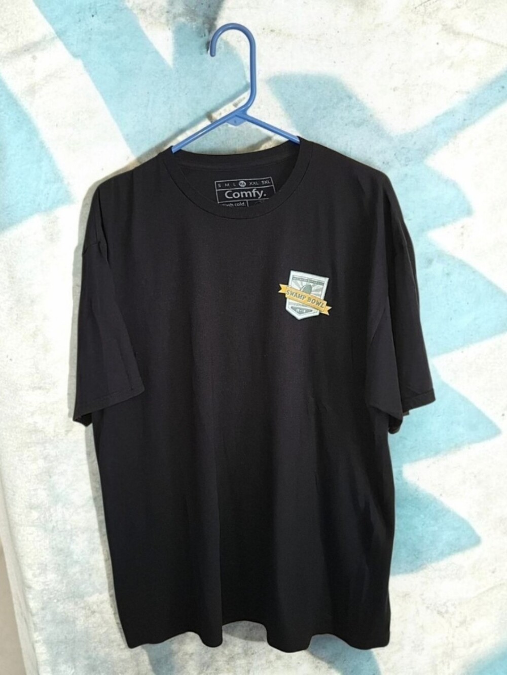Black Short-Sleeve Graphic Tee Swamp Bowl